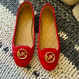 Michael Kors Red Ballet Flats